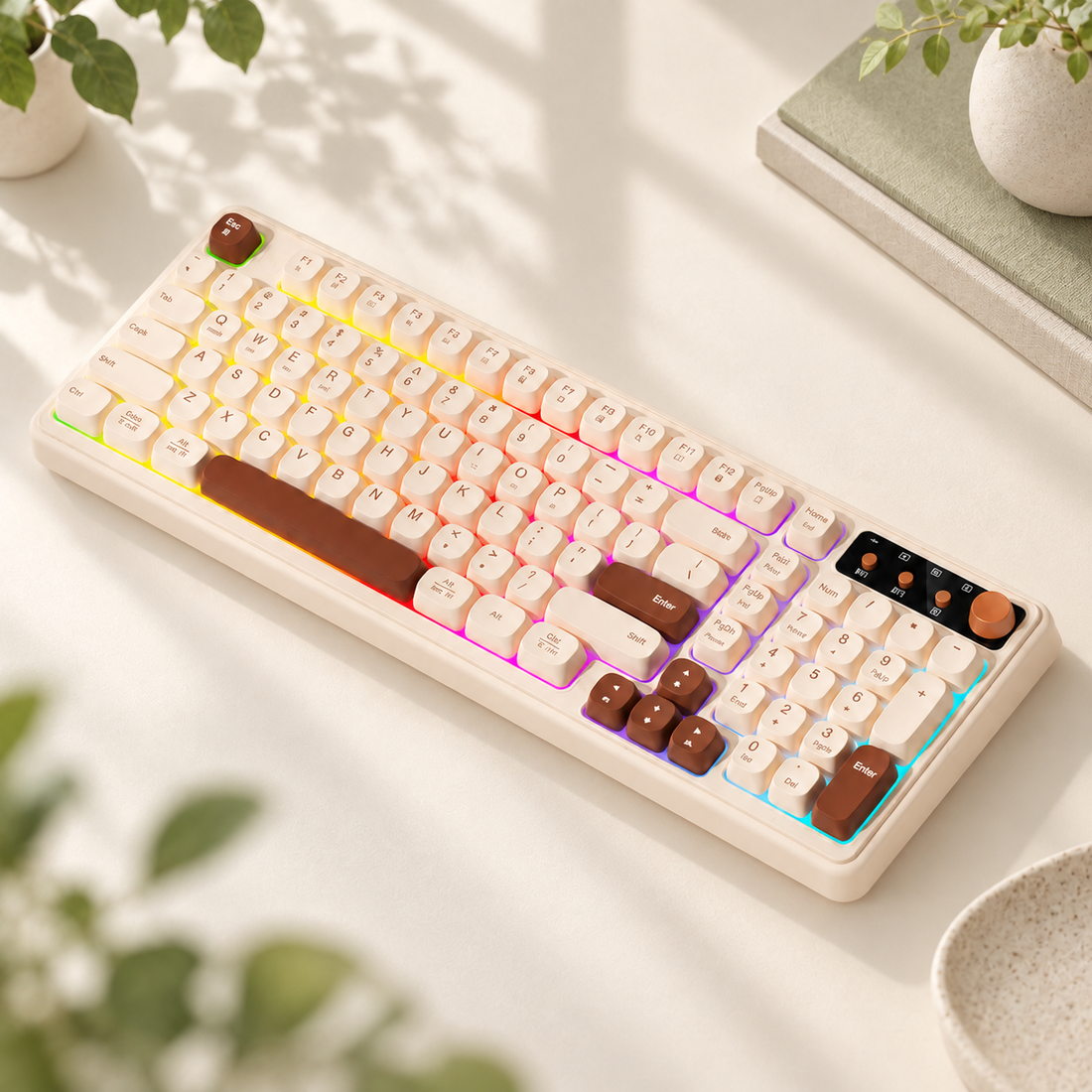 TAVNIXO K520D 99-key wireless keyboard for office work and daily typing