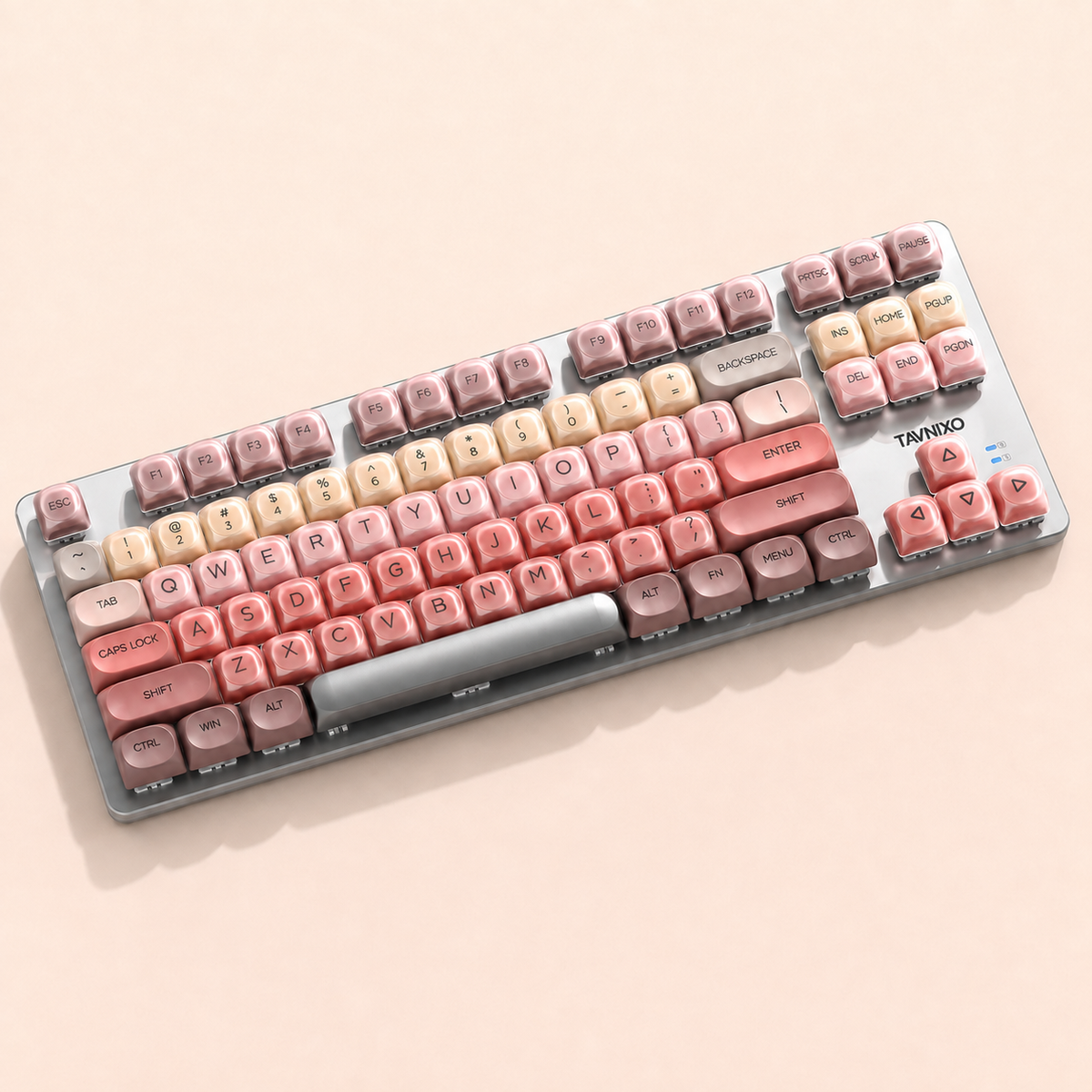 TAVNIXO F3587 Wired Hot-Swappable Mechanical Keyboard – 87/104 Key — f3587 87 key lipstick rose mechanical keyboard