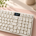 TAVNIXO R98 Pro and R99 Pro wireless mechanical keyboard: r98 pro color display closeup