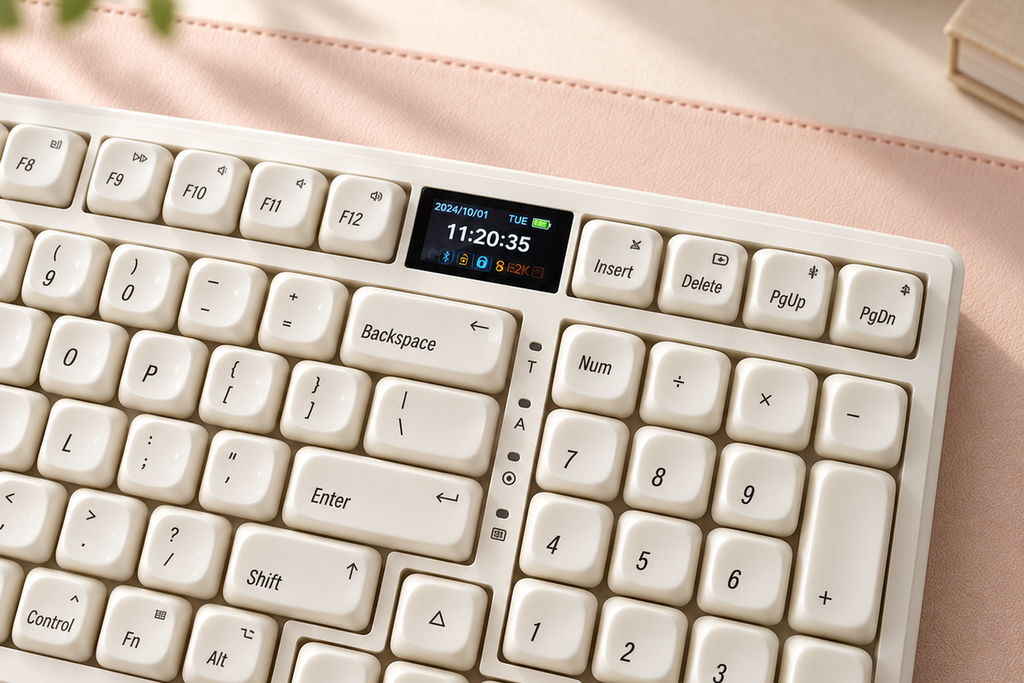 TAVNIXO R98 Pro and R99 Pro wireless mechanical keyboard: r98 pro color display detail