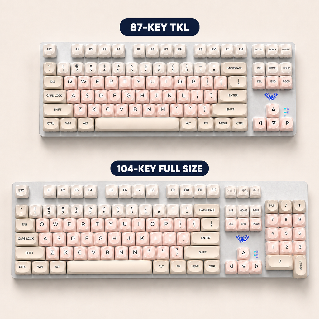 TAVNIXO F3587 Wired Hot-Swappable Mechanical Keyboard – 87/104 Key — f3587 87 key 104 key layout options