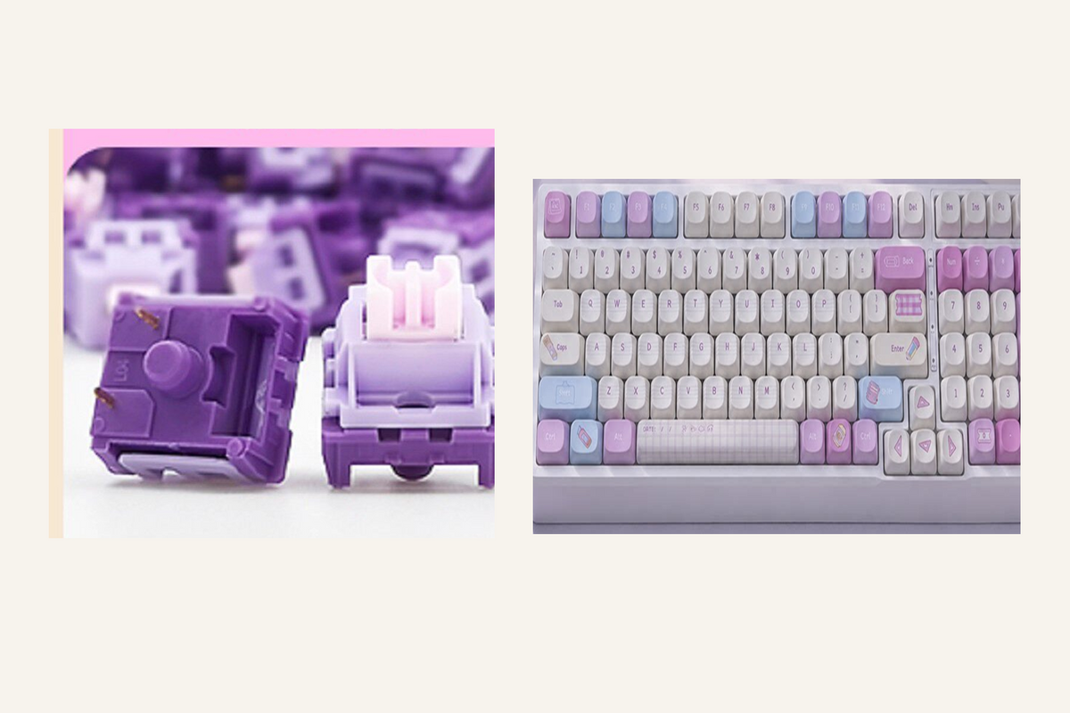 TAVNIXO YG98 mechanical keyboard feature: full key hot swappable switch detail