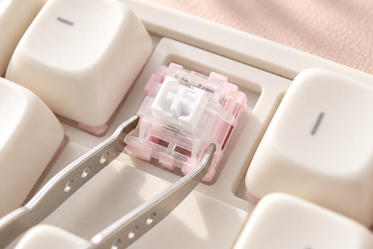 TAVNIXO R98 Pro and R99 Pro wireless mechanical keyboard: r98 pro hot swappable switch detail