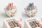 TAVNIXO Cream Cloud mechanical keyboard feature: linear mahjong sound switch comparison landscape