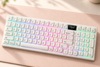 TAVNIXO R98 Pro and R99 Pro wireless mechanical keyboard: r98 pro rgb backlighting detail