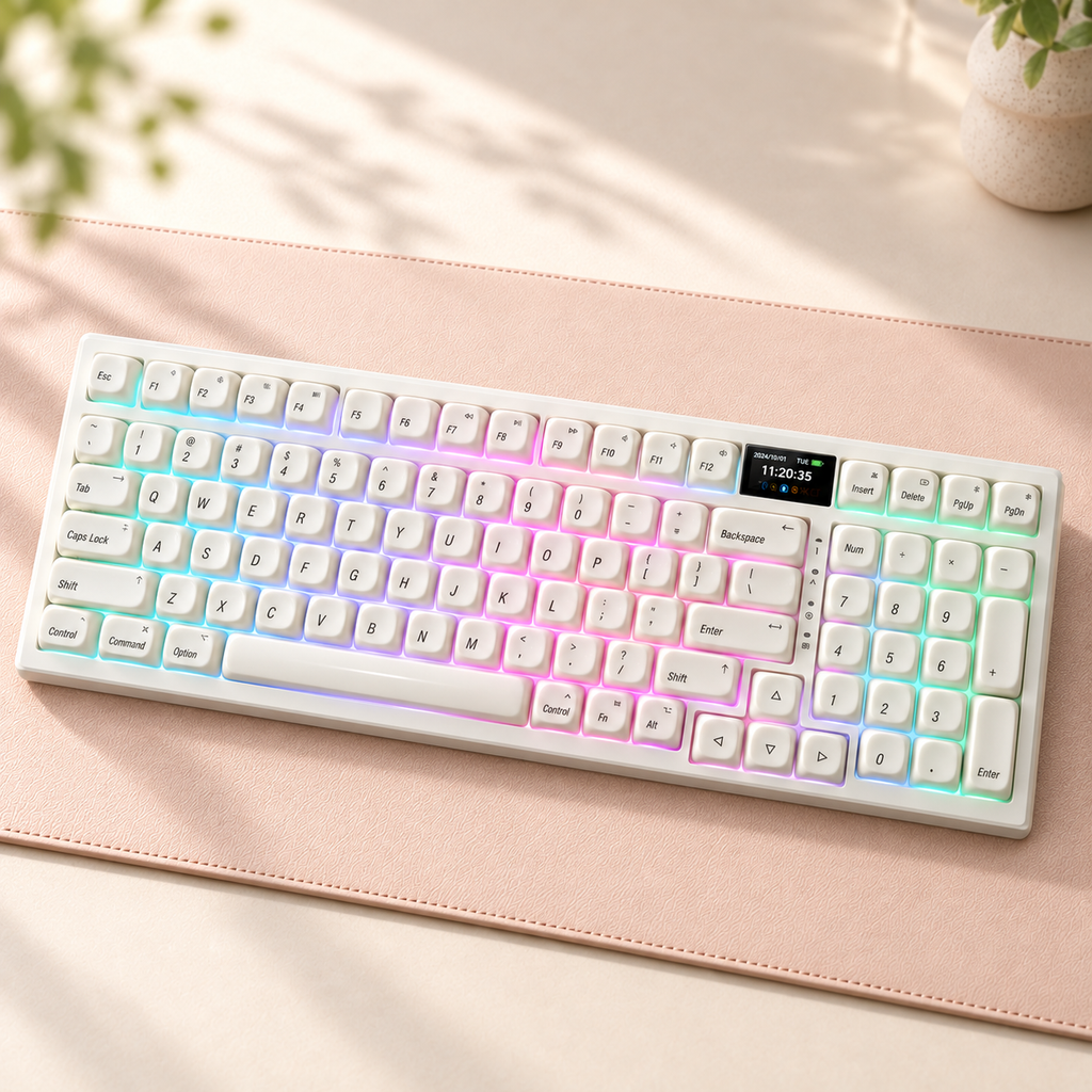 TAVNIXO R98 Pro and R99 Pro wireless mechanical keyboard: r98 pro rgb backlit keyboard