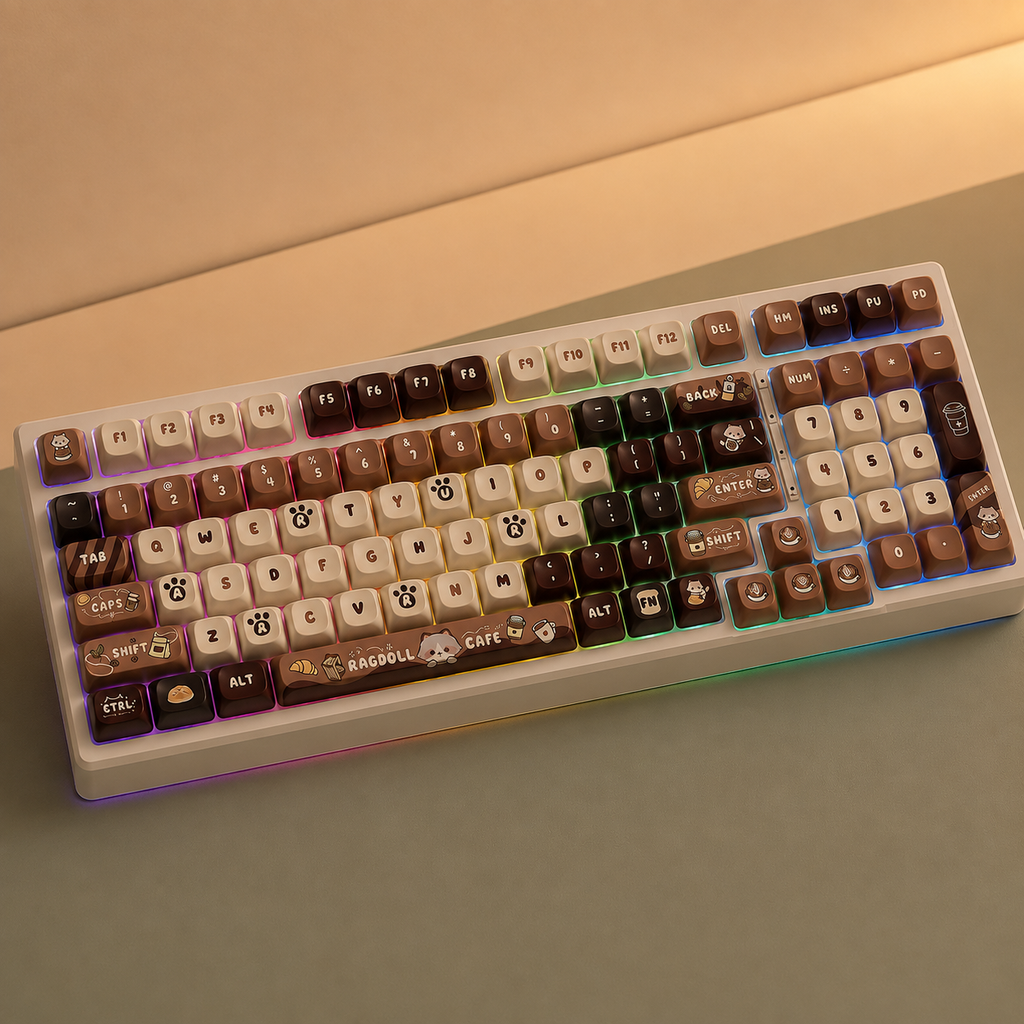 TAVNIXO YG98 Tri-Mode Hot-Swappable Mechanical Keyboard with MOA Keycaps — yg98 rgb backlit moa mechanical keyboard