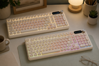 TAVNIXO Cream Cloud mechanical keyboard feature: warm white rgb backlight mechanical keyboard landscape