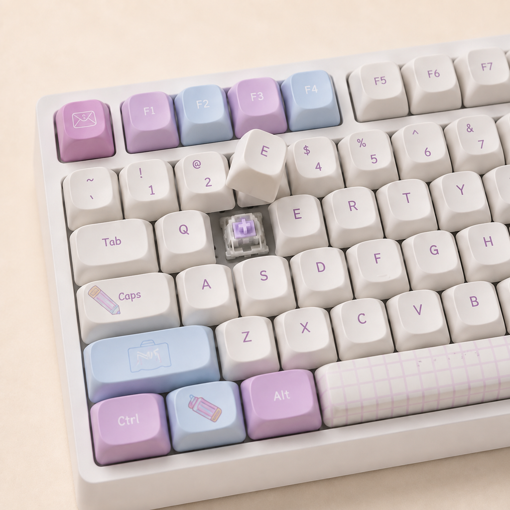 TAVNIXO YG98 Tri-Mode Hot-Swappable Mechanical Keyboard with MOA Keycaps — yg98 full key hot swappable switch detail