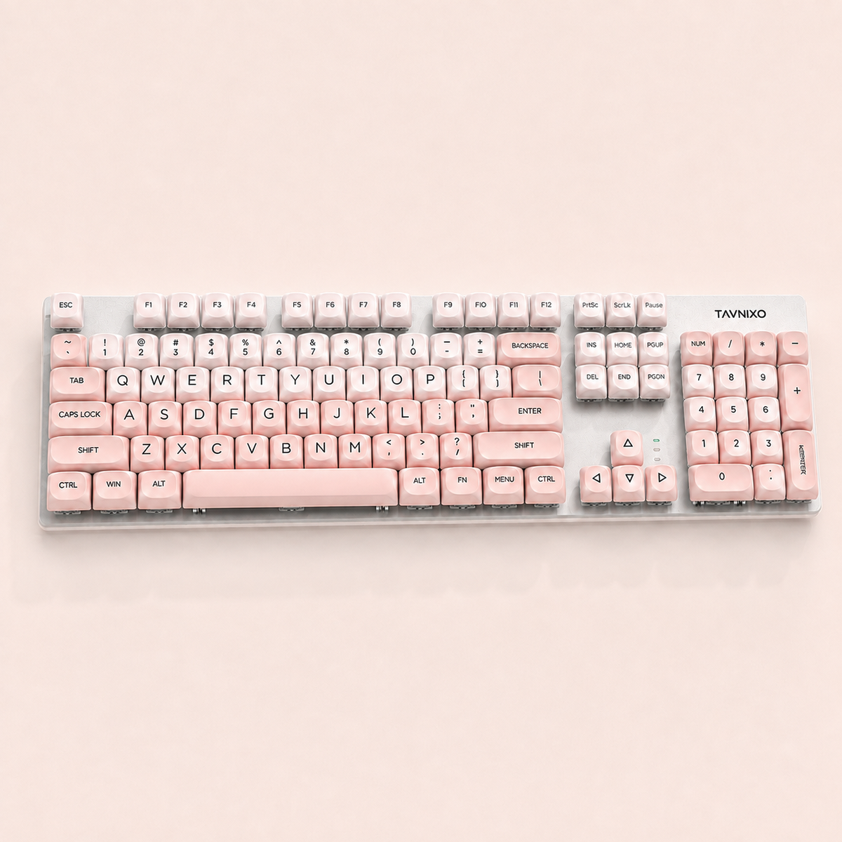 TAVNIXO F3587 Wired Hot-Swappable Mechanical Keyboard – 87/104 Key — f3587 104 key mist peach mechanical keyboard