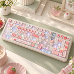 Berry Story MO PBT & Transparent PC Keycap Set — berry story mo pbt pc keycaps combo set overview