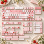 Berry Story MO PBT & Transparent PC Keycap Set — berry story mo pbt pc keycaps full 143 pbt keycap set layout