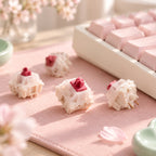 TAVNIXO CHERRY MX2A Petal tactile keyboard switch desktop lifestyle