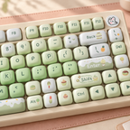 Summer Dessert House MOG 136-Key PBT Keycap Set — dessert house mog pbt keycaps 136 dessert novelty design closeup