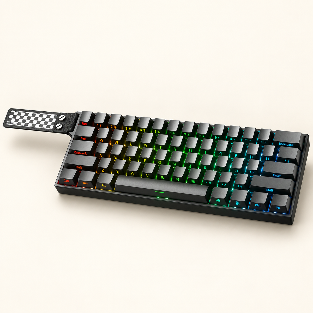AULA Mini60 HE Pro black side-legend keyboard with Stormrise magnetic switches