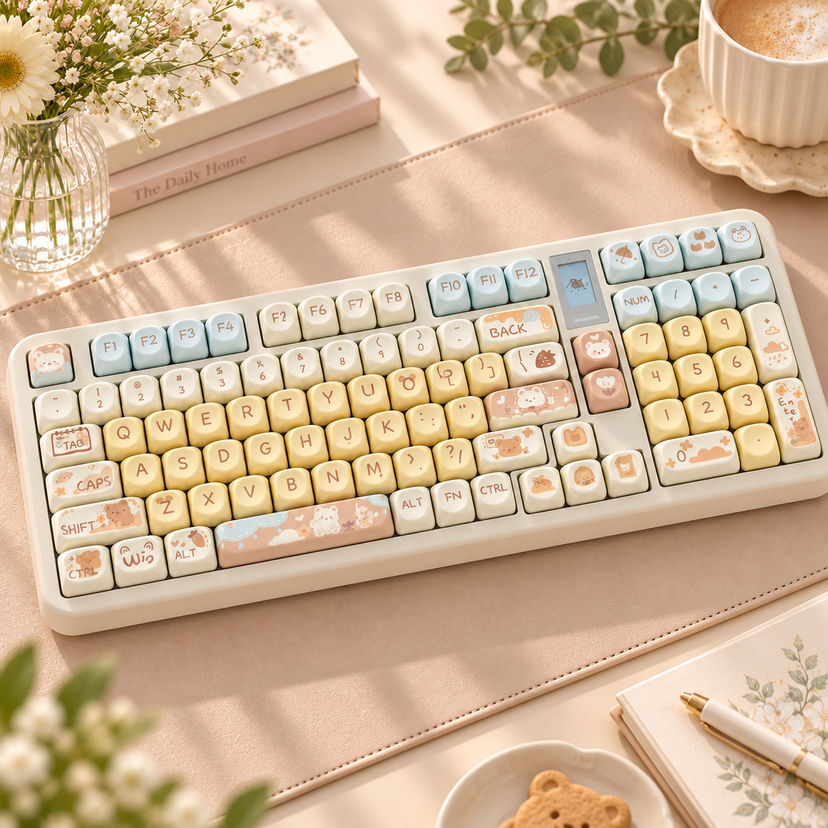 Sea Salt Bear 131-Key PBT Keycap Set — sea salt bear pbt keycaps 131 product overview