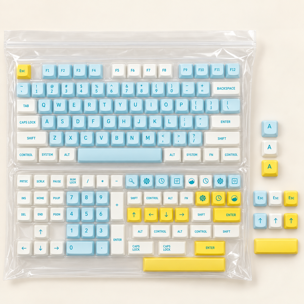 Sky Dream XDA PBT Keycap Set — sky dream xda pbt keycaps 134 key set bagged