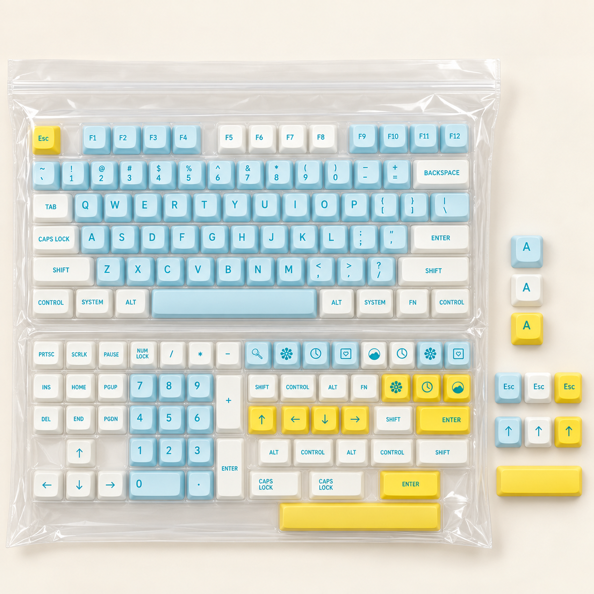 Sky Dream XDA PBT Keycap Set — sky dream xda pbt keycaps 134 key set bagged