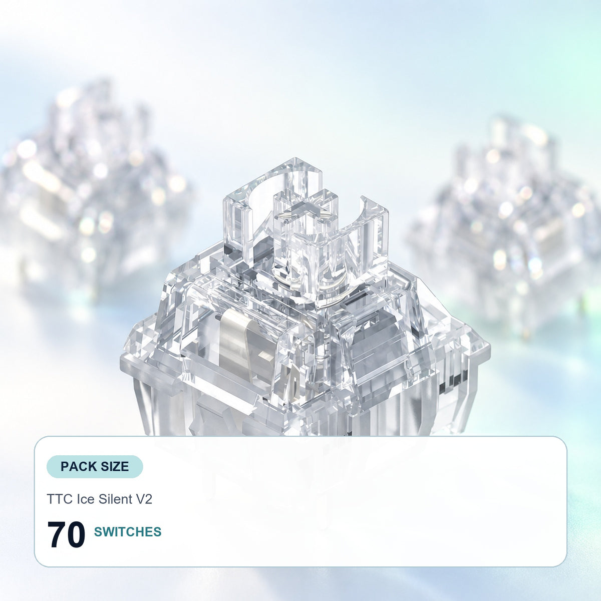 TAVNIXO TTC Ice Silent V2 keyboard switches 70 pack