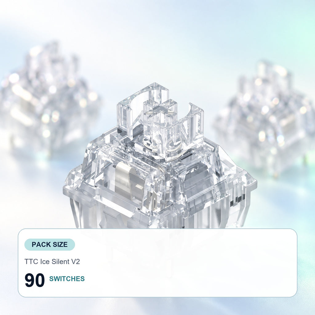 TAVNIXO TTC Ice Silent V2 keyboard switches 90 pack