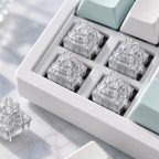 TAVNIXO TTC Ice Silent V2 switches installed on keyboard