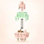 Exploded view of the TAVNIXO Wind Chime switch stem housing spring and base